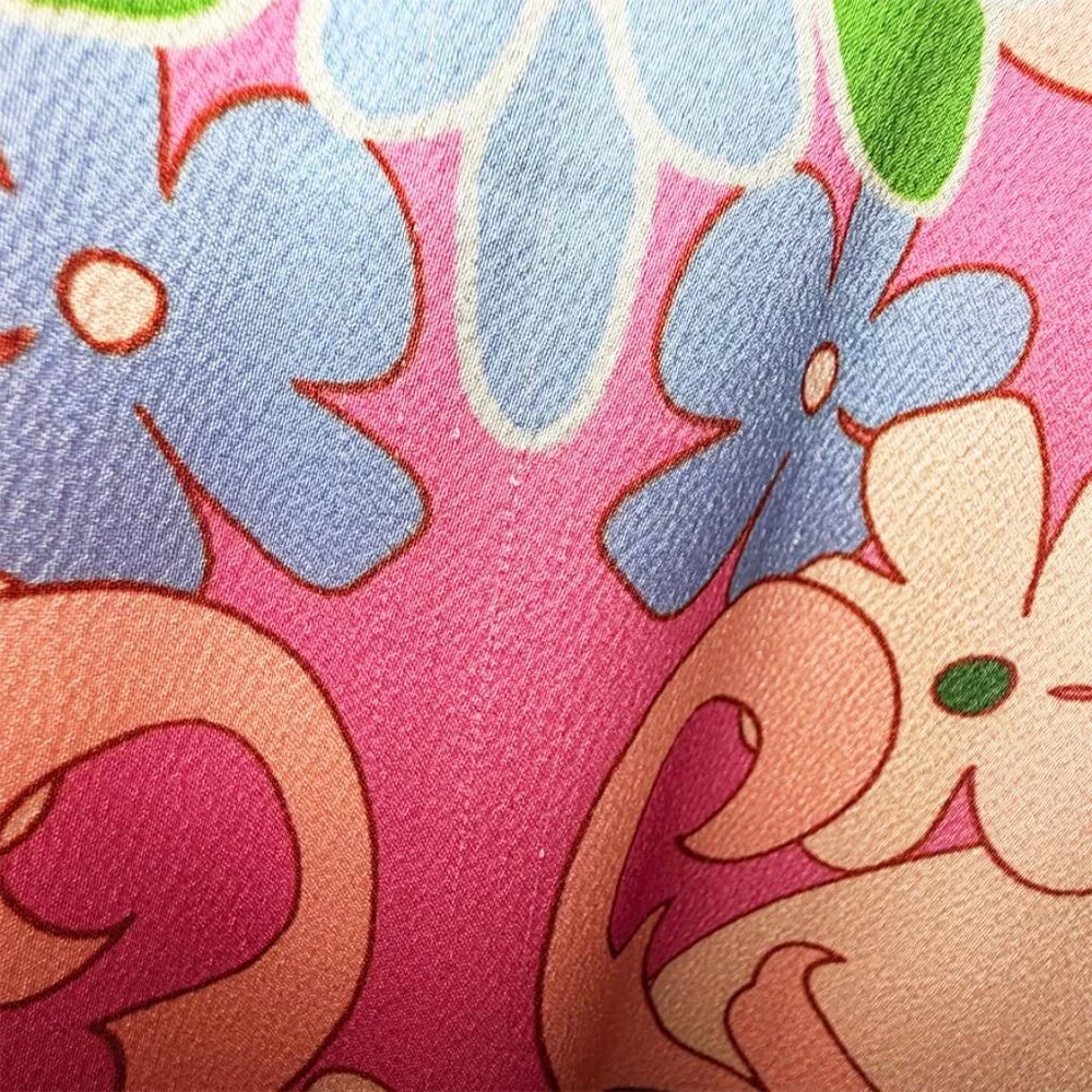 CIEBON Irena Floral Long Sleeve Satin Dress - Picture 7 of 11